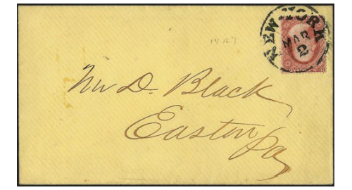 U. S. Postal Service in 1857