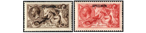 The Postage Stamps of Great Britain, The 1913 Seahorses