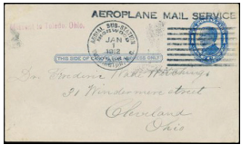 Aeroplane Mail Service postcard 1912