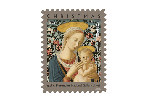 USPS Christmas Madonna Forever Stamp 2016