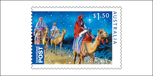 Australia Christmas Stamp, 2011