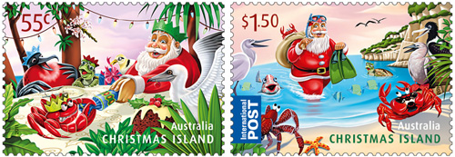 Christmas Island Chritmas Stamp, 2011