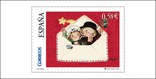 Spanish Christmas Stamp