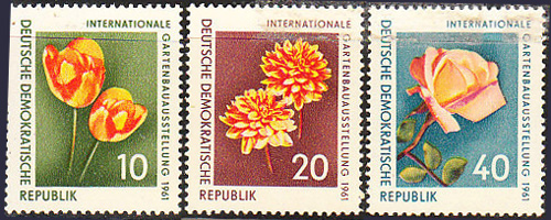 1961 Flower Stamps - Germany