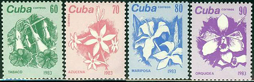 1983 Flower Stamps - Cuba