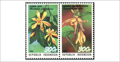 Flower Stamps - Indonesia