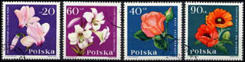 Flower Stamps - Poland