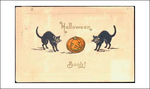 USA Halloween Vintage Postcard