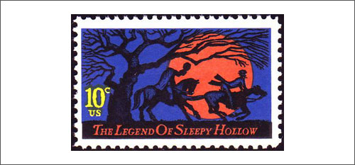 US 10 Cent Postage Stamp - The Legend of Sleepy Hollow