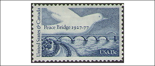 Peace Bridge Stamp - US and Canada