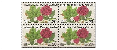 International Peace Garden Stamp, USA