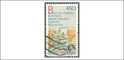 Vatican World Day of Peace Stamp