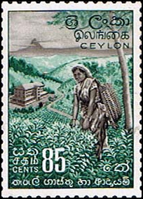 1958 Ceylon Tea Stamp