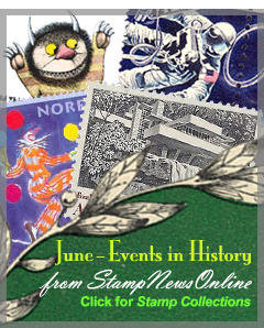 June Events on Stamps