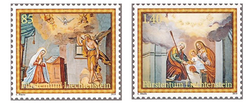 Christmas Stamps from Liechtenstein